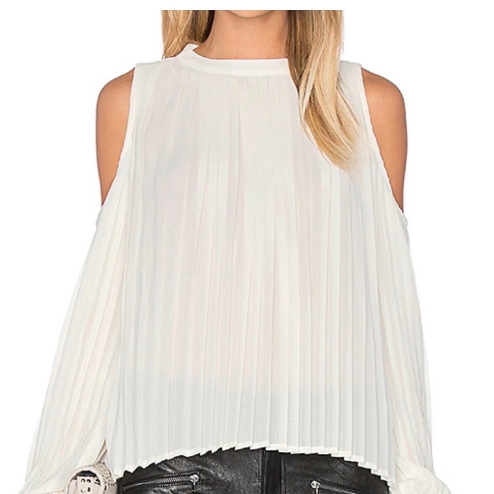 Blaque Label Pleated Blouse in Cream